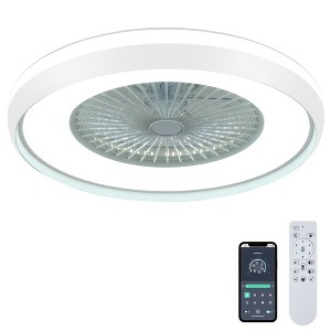HUMHOLD 24 Inch Smart Ceiling Fan with Lights and Remote/APP Control - 1 of 4