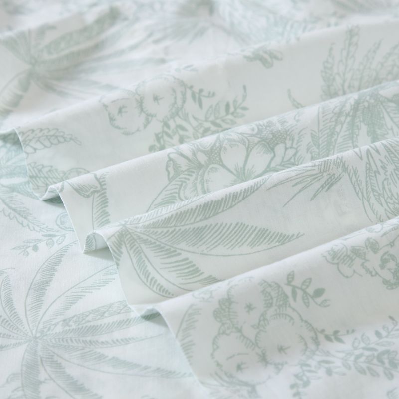 Tommy Bahama Pen And Ink Palm Green Queen Sheet Set, 5 of 11