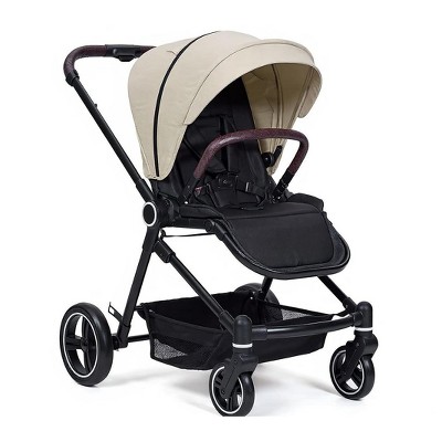 GustoWave Foldable Baby Stroller,High Landscape Pushchair for Newborn, Toddler,with Reversible Backrest, Storage Basket, Adjustable Footrest & Canopy