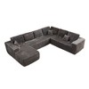 XIZZI Modular Sectional Sofa Couch, L/U-Shape Upholstered Couch, Modern Minimalist Couches for Living Room, Free Combination Deep Seat Corner Couch - 2 of 4