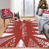 Christmas Rug Washable Merry CHristmas Tree Area Rugs for Living Room Bedroom Soft Non Slip Non Shedding Throw Rugs - 2 of 4