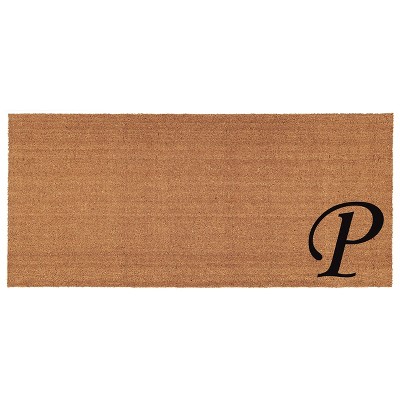 Calloway Mills 153622448P Urban Chic Monogram Doormat 2 ft. x 4 ft. (Letter P)