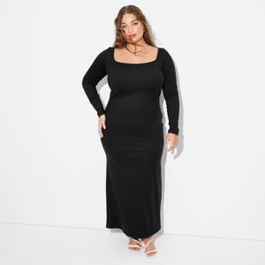 Women's Long Sleeve ButterBliss Maxi Bodycon Dress - Wild Fable™ - 1 of 3