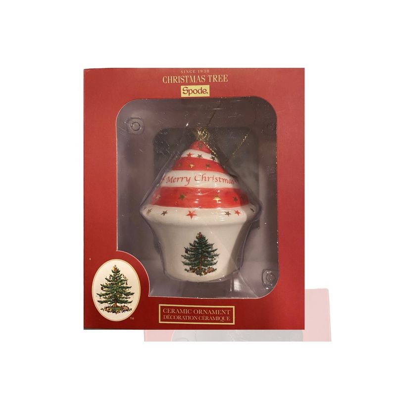 Spode Christmas Tree Cupcake Ornament - 3", 3 of 4