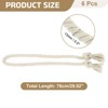 Unique Bargains Hand-Woven Decorative Tassel Rope Curtain Tiebacks 30" - 2 of 4