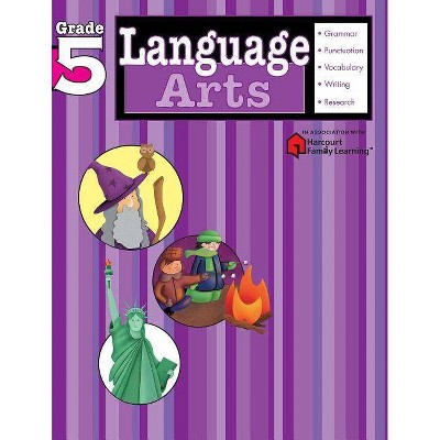 Language Arts, Grade 5 - (Flash Kids Harcourt Family Learning) by  Flash Kids (Paperback)