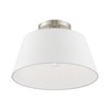 Livex Lighting Belclaire 1 - Light Flush Mount in  Brushed Nickel - 3 of 4