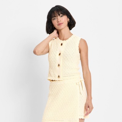 Women's Button-Front Sweater Vest - Future Collective