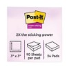 Post-it Notes Super Sticky Self-Stick Notes Office Pack, 3" x 3", Supernova Neons Collection Colors, 90 Sheets/Pad, 24 Pads/Pack - 2 of 4