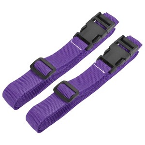 Unique Bargains Backpack Travel Adjustable Suitcase Belt with Quick Release Buckle 2 Pcs - 1 of 3