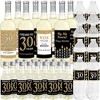 Big Dot of Happiness Adult 30th Birthday - Gold - Birthday Party Decorations - Beverage Bar Kit - 34 Pieces - image 2 of 4