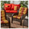 Kensington Garden 2pc 24"x22" Outdoor Seat and Back Chair Cushion Set - 3 of 4