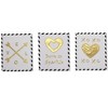 Bacati - Love Aztec Print Black Gold Nursery in a Bag 10 pc Boy or Girl Gender Neutral Unisex Baby Crib Bedding Set with Long Rail Guard Cover - 3 of 4