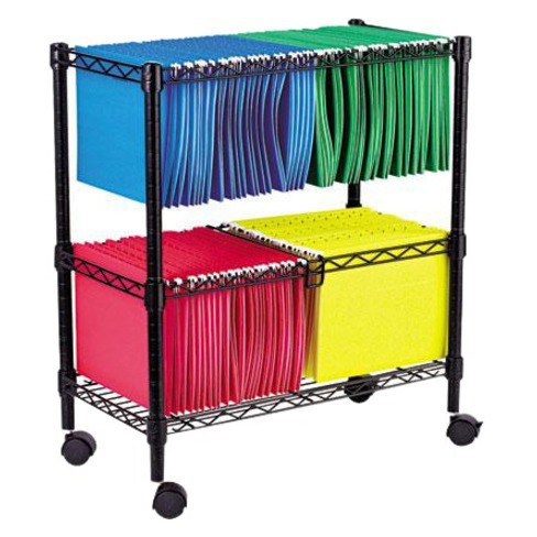 Alera Two-tier Rolling File Cart, 26w X14d X 29-1/2h : Target