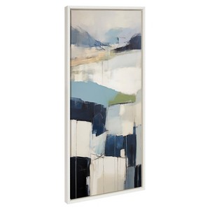Kate & Laurel All Things Decor 18"x40" Sylvie Skyline I Framed Canvas by Amy Lighthall White - 1 of 4
