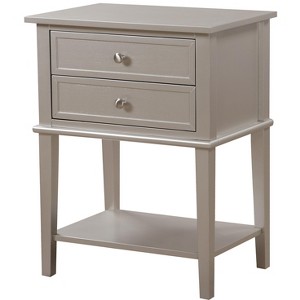 Gulches Contemporary Nightstand with Open Shelf, Easy Assembly & Durable Construction, Modern Design for Any Decor - 1 of 3