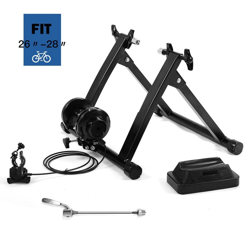 Costway Magnetic Indoor Bicycle Bike Trainer Exercise Stand 8 Levels of Resistance, 1 of 9
