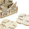 Vynxaria Elegant Wood Trivets - 4-Piece Set, Surface Protectors - 4 of 4