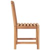 vidaXL Heavy-Duty Patio Chairs - Set of 2 in Solid Teak Wood with Waterbase Finish - Perfect for Indoor/Outdoor Use - Farmhouse Style - 4 of 4