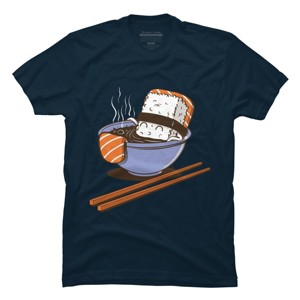 Men's Design By Humans Sushi Bath Time By FernandoSala T-Shirt - 1 of 4