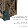 Sunnydaze Pre-Lit Farmhouse Artificial Fir Christmas Tree with Base - 50 Battery-Operated LED Lights - 3-Foot - 3 of 4