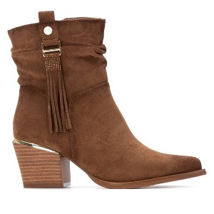 XTI Women's Suede Italian Western Booties 144461 - 1 of 4