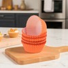 Unique Bargains Solid Color Disposable Baking Cups Greaseproof Paper 1.97"x1.18" 100 Pcs - 2 of 4