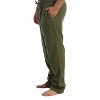 Gioberti Men's Yarn-Dye Brushed Flannel Pajama Pants, Elastic Waist - 3 of 4