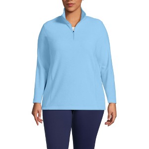 Lands' End Women's Anyweather Fleece Quarter Zip Pullover - 1 of 4