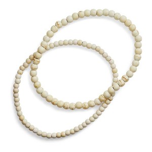 SHINE by Sterling Forever Stone Beaded Stretch Bracelet Set of 2 - 1 of 4