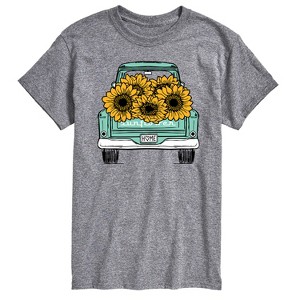 Men's - Instant Message - Sunflower Pickup Truck Short Sleeve Graphic T-Shirt - 1 of 4