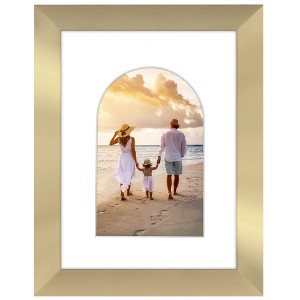Americanflat Picture Frame with Oval Mat Insert and Shatter-Resistant Glass - Signature Collection - Photo Frame for Wall Display - 1 of 4