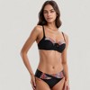 Anna-Kaci Swim Women's Padded Underwire Bikini Set Adjustable Strap Sweetheart Neckline Top and Crossover Waist Bottom - 4 of 4