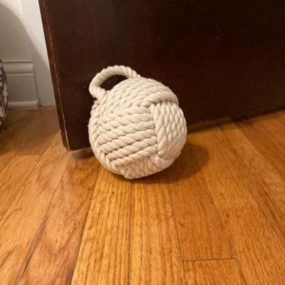 Nautical Rope Knot Decorative Cotton Door Stop, Natural – Tacos Y Mas