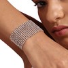 Women's Rhinestone Bling Statement Bracelet - Silver - 4 of 4