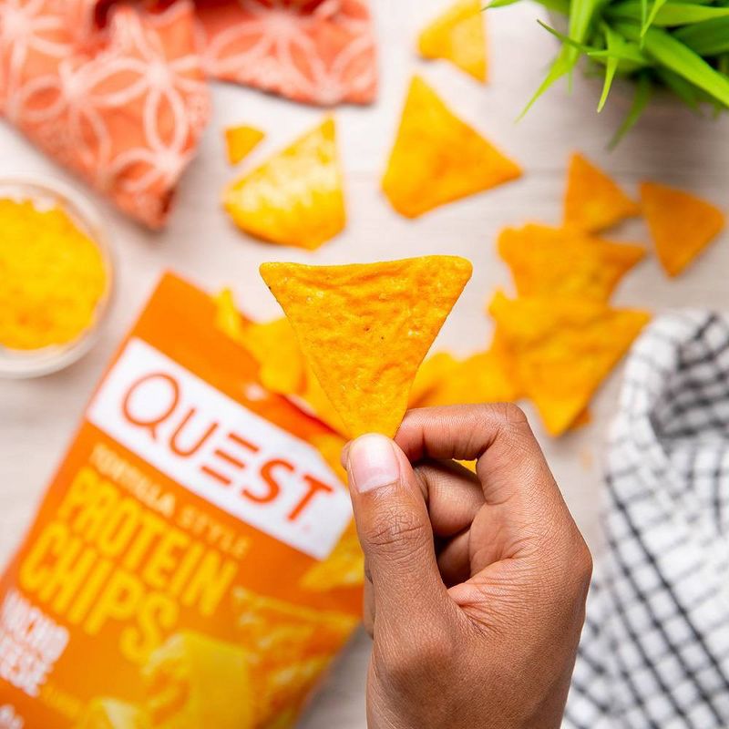 Quest Nutrition Tortilla Style Protein Chips - Nacho, 4 of 15