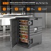 Winado 109 QT Insulated Food Pan Carrier with Wheels Black - 3 of 4