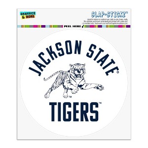 Jackson State University Tigers Automotive Car Window Locker Circle Bumper Sticker - 1 of 4