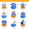 Unique Bargains Graduation Party Decorations Centerpieces Honeycombs Table Toppers Blue and Gold 9 Pcs - 2 of 4