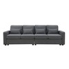 YOOCOZZ Modern Linen Sectional Sofa with Side Storage Pockets and 4 Pillows - 2 of 4