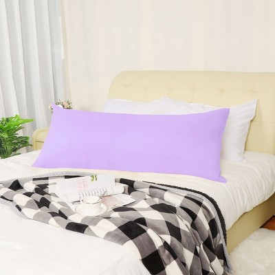 2 Pcs Body 20"x54" 1800 Microfiber Soft Pillowcase Lilac/Violet - PiccoCasa