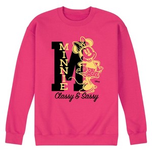 Men's - Disney - Minnie Mouse Graphic Fleece Sweatshirt - 1 of 4