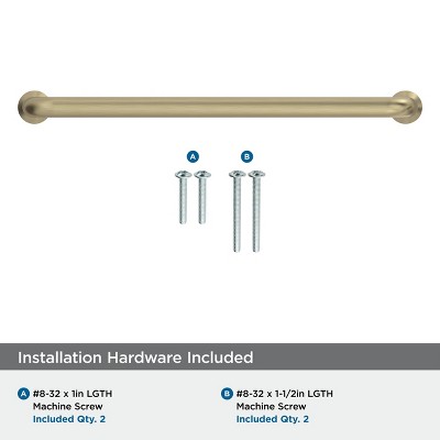 Modern Golden Champagne 6-5/16 inch Center-to-Center Cabinet Bar Pull