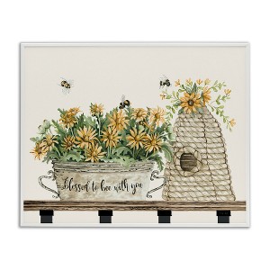 Stupell Industries Bee with You Indoor Insect Honey Flower Harvesting, 30" x 24" - 1 of 4