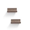 Syemin Decorative Wall Shelf Floating Shelves Wall Mounted Wood Shelves Hanging Bathroom Shelf Home Wall Decor Corner Shelf, Beige, 10.04"*3.93"*1.97" - 2 of 4