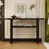 PAGED Rustic Console Table with Rounded Edges and Sturdy Shelf Design,48 inch Entryway Table for Living Room,Hallway - 2 of 4