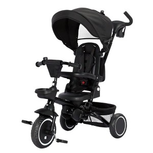 Kinder King 8 in 1 Kids Baby Stroller Tricycle Folding Toddler Trike w/Adjustable Push Handle - 1 of 4