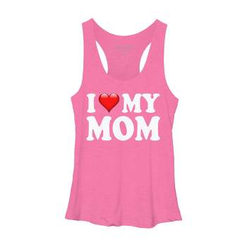 Women's Design By Humans Only Awesome Moms Get Hugged A Lot By  Growngratitude Racerback Tank Top - Pink Heather - Large : Target