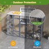 Sandinrayli Catio Outdoor Cat Enclosure Window, 104" Wooden Large Catio Outside Cattery with Sloped Waterproof Cover - 4 of 4