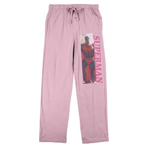 Superman Women's Pink Sleep Pajama Pants - 1 of 4